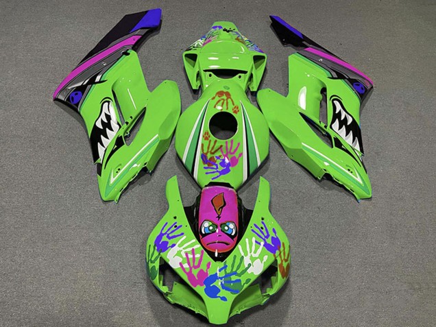 2004-2005 Honda CBR1000RR Motorcycle Fairings - Green Purple Blue Black Shark Canada for Sale