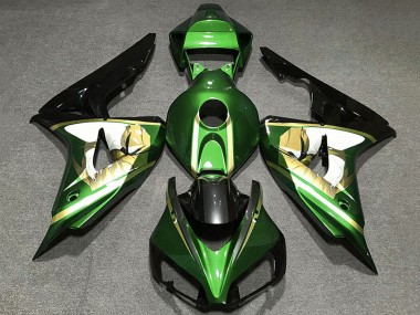 2006-2007 Honda CBR1000RR Motorcycle Fairings - Green White Gold Glossy Black Canada for Sale