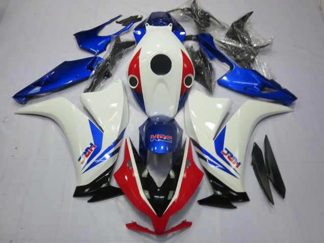 2012-2016 Honda CBR1000RR Motorcycle Fairings - White Blue Red HRC Canada for Sale