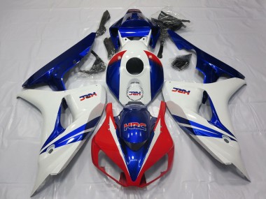 2006-2007 Honda CBR1000RR Motorcycle Fairing - White Red Blue HRC OEM Style Canada for Sale