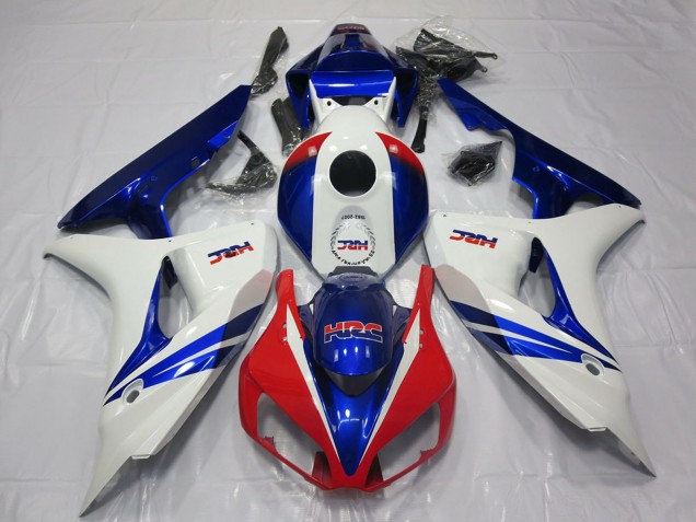 2006-2007 Honda CBR1000RR Motorcycle Fairing - White Red Blue HRC OEM Style Canada for Sale
