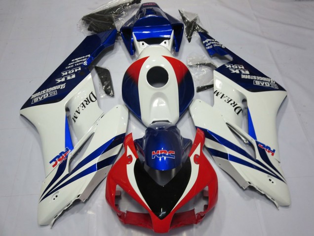 2004-2005 Honda CBR1000RR Motorcycle Fairings - White Blue Red HRC OEM Style Dream Canada for Sale