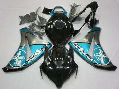 2008-2011 Honda CBR1000RR Motorcycle Fairings - Light Blue Grey Glossy Black Canada for Sale