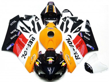 2004-2005 Honda CBR1000RR Motorcycle Fairing Kits - Orange White Red Glossy Black Repsol Canada for Sale