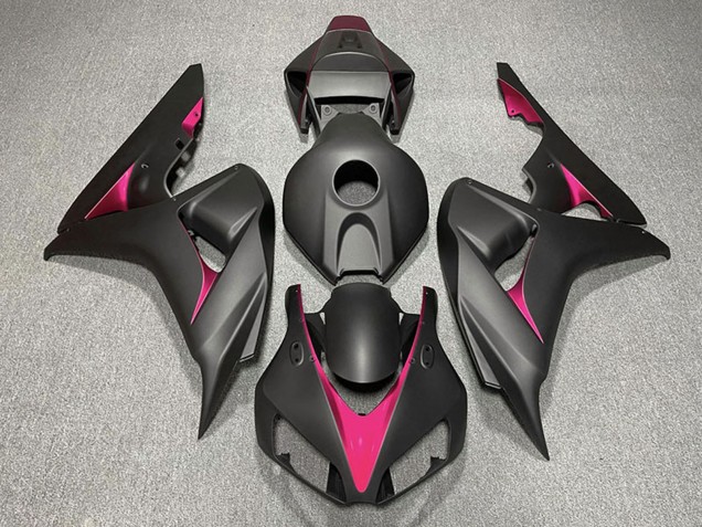 2006-2007 Honda CBR1000RR Motorcycle Fairings - Matte Black Pink Canada for Sale