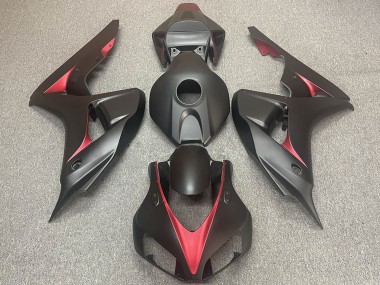 2006-2007 Honda CBR1000RR Motorcycle Fairings - Matte Black Red Canada for Sale