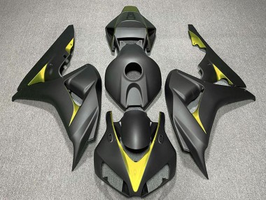 2006-2007 Honda CBR1000RR Motorcycle Fairings - Matte Black Yellow Canada for Sale