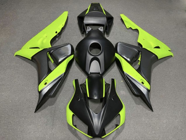 2006-2007 Honda CBR1000RR Motorcycle Fairings - Green Matte Black Canada for Sale