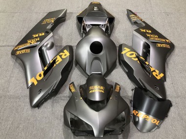 2004-2005 Honda CBR1000RR Motorcycle Fairings - Matte Grey Gold Repsol Canada for Sale