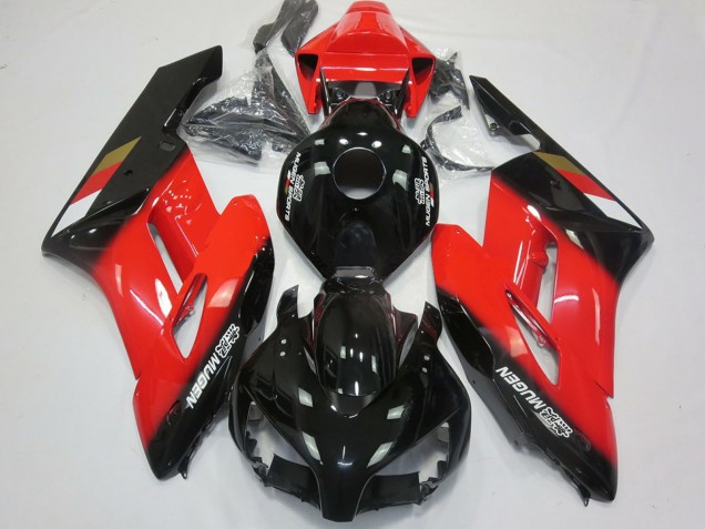 2004-2005 Honda CBR1000RR Motorcycle Fairings - Red Glossy Black Mugen Canada for Sale