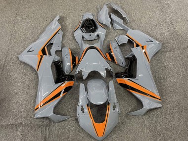 2017-2023 Honda CBR1000RR Motorcycle Fairings - Nardo Grey with Orange Stripe Canada for Sale