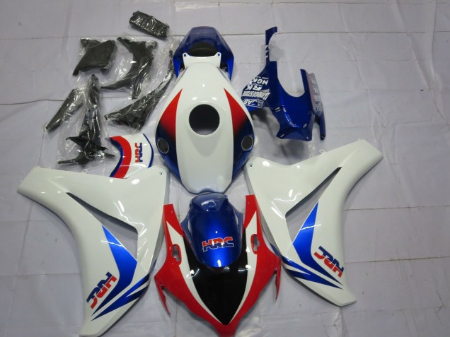 2008-2011 Honda CBR1000RR Motorcycle Fairings - White Red Blue OEM Style HRC Canada for Sale