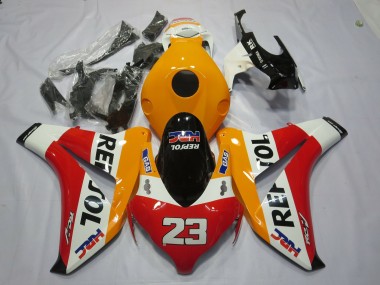 2008-2011 Honda CBR1000RR Motorcycle Fairings - Orange White Red Glossy Black Repsol 23 Canada for Sale