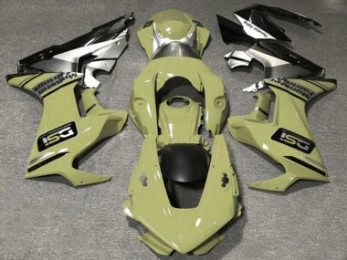 2017-2023 Honda CBR1000RR Motorcycle Fairings - Olive White Silver Glossy Black DSI Canada for Sale