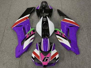 2004-2005 Honda CBR1000RR Motorcycle Fairings - Purple White Red Pink Glossy Black 6 Canada for Sale