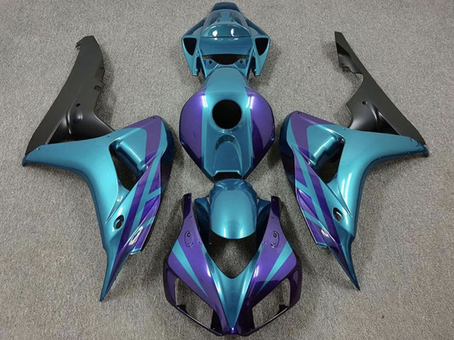 2006-2007 Honda CBR1000RR Motorcycle Fairings - Purple Emerald Matte Black Canada for Sale