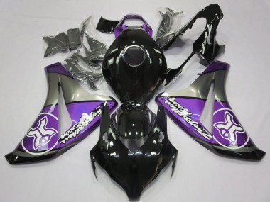 2008-2011 Honda CBR1000RR Motorcycle Fairings - Purple Grey Glossy Black Canada for Sale