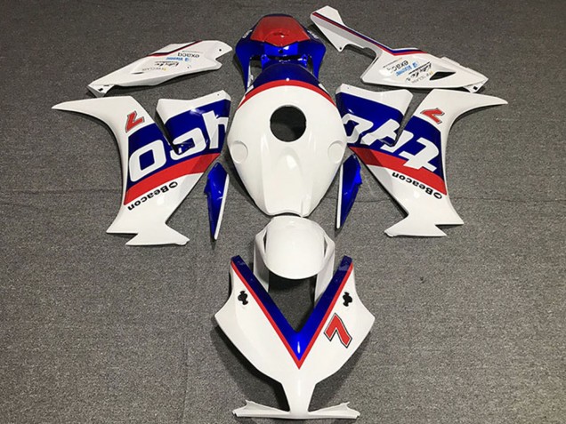2012-2016 Honda CBR1000RR Motorcycle Fairings - White Red Blue Tyco Canada for Sale