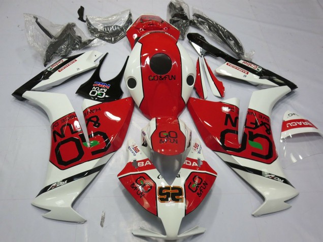 2012-2016 Honda CBR1000RR Motorcycle Fairings - White Red Go&Fun Canada for Sale