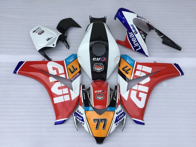 2008-2011 Honda CBR1000RR Motorcycle Fairings - White Red Blue Orange Black Elf Givi 77 Canada for Sale