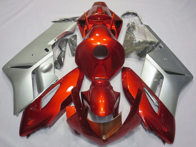 2004-2005 Honda CBR1000RR Motorcycle Fairings - Silver Red Canada for Sale