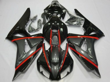 2006-2007 Honda CBR1000RR Motorcycle Fairings - Glossy Black Grey Red Canada for Sale