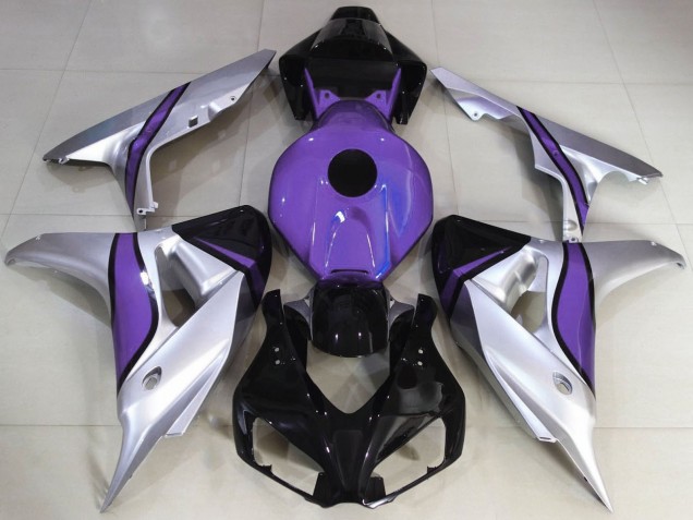 2006-2007 Honda CBR1000RR Motorcycle Fairings - Silver Purple Glossy Black Canada for Sale