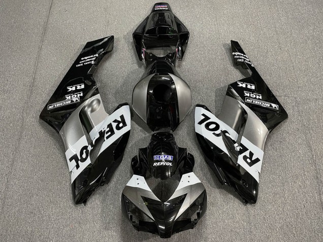 2004-2005 Honda CBR1000RR Motorcycle Fairings - Silver White Glossy Black Repsol Canada for Sale