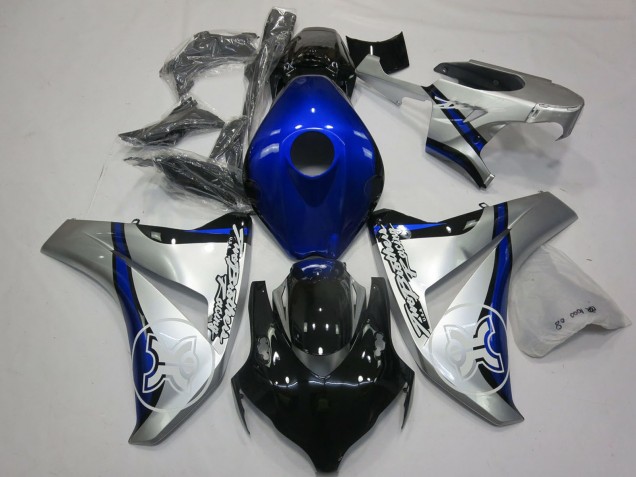 2008-2011 Honda CBR1000RR Motorcycle Fairings - Silver Blue Glossy Black Canada for Sale