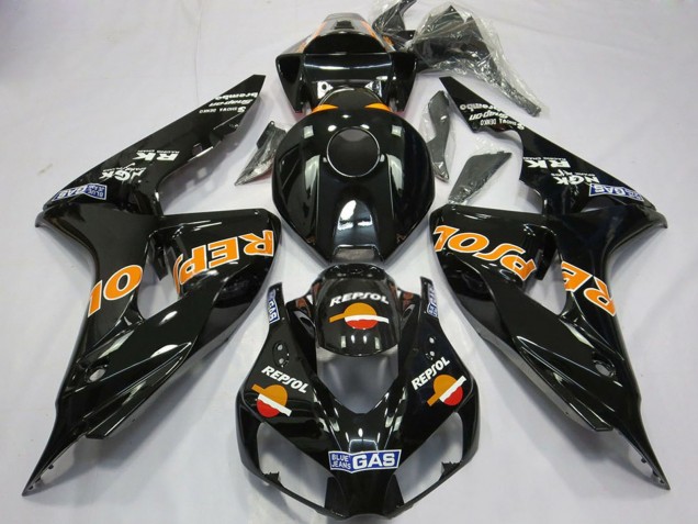 2006-2007 Honda CBR1000RR Motorcycle Fairings - Glossy Orange Repsol Canada for Sale