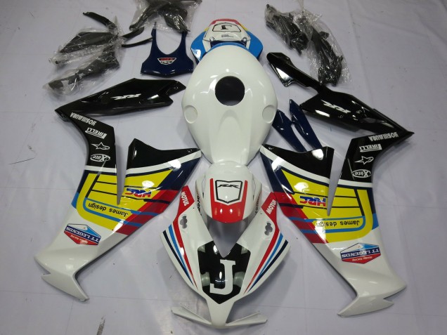 2012-2016 Honda CBR1000RR Motorcycle Fairings - White Yellow Glossy Black Canada for Sale
