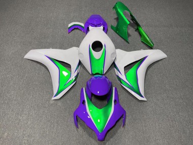 2008-2011 Honda CBR1000RR Motorcycle Fairings - White Green Purple The Joker Canada for Sale