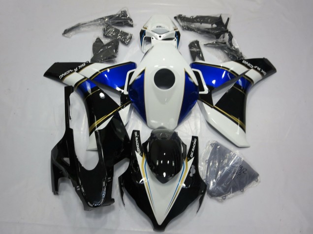 2008-2011 Honda CBR1000RR Motorcycle Fairings - White Blue Gold Glossy Black Canada for Sale