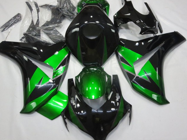 2008-2011 Honda CBR1000RR Motorcycle Fairings - Green Glossy Black Canada for Sale