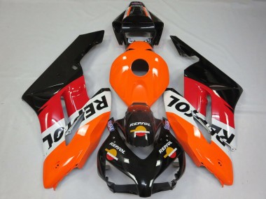 2004-2005 Honda CBR1000RR Motorcycle Fairings - Orange White Red Glossy Black Repsol Canada for Sale