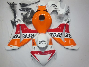 2008-2011 Honda CBR1000RR Motorcycle Fairings - Orange White Red Glossy Black Repsol Canada for Sale