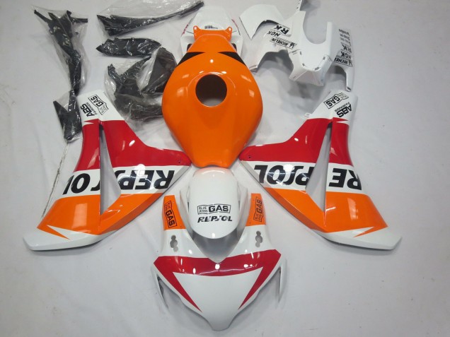 2008-2011 Honda CBR1000RR Motorcycle Fairings - Orange White Red Glossy Black Repsol Canada for Sale