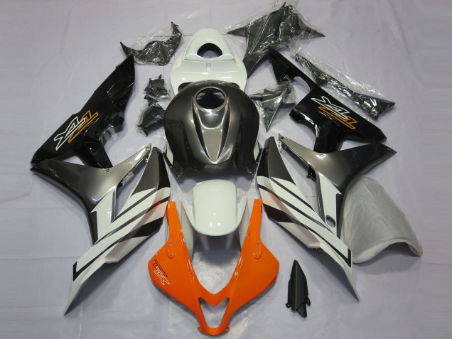 2007-2008 Honda CBR600RR Motorcycle Fairings - White Grey Glossy Black Canada for Sale