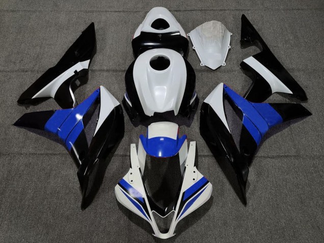 2007-2008 Honda CBR600RR Motorcycle Fairings - White Blue Glossy Black Canada for Sale