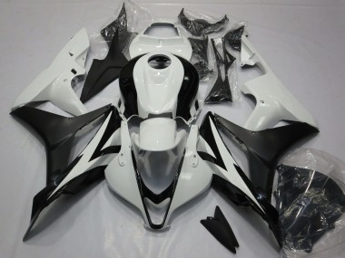 2007-2008 Honda CBR600RR Motorcycle Fairing Kits - White Matte Black Canada for Sale