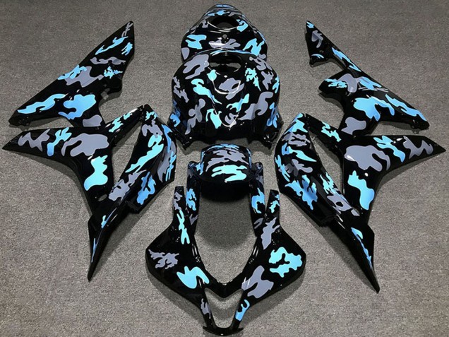 2007-2008 Honda CBR600RR Motorcycle Fairings - Blue Grey Camouflage Canada for Sale