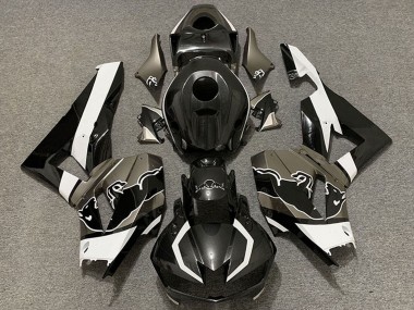 2013-2023 Honda CBR600RR Motorcycle Fairings - Black Carbon Fiber White Bull Canada for Sale