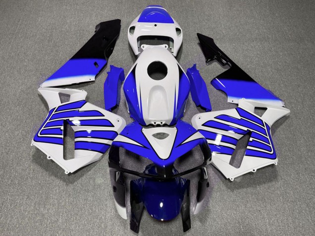 2005-2006 Honda CBR600RR Motorcycle Fairings - White Blue Wings Canada for Sale