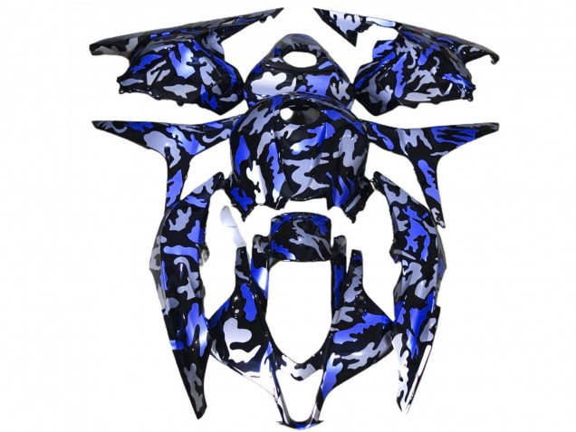 2009-2012 Honda CBR600RR Motorcycle Fairings - Blue White Camouflage Canada for Sale