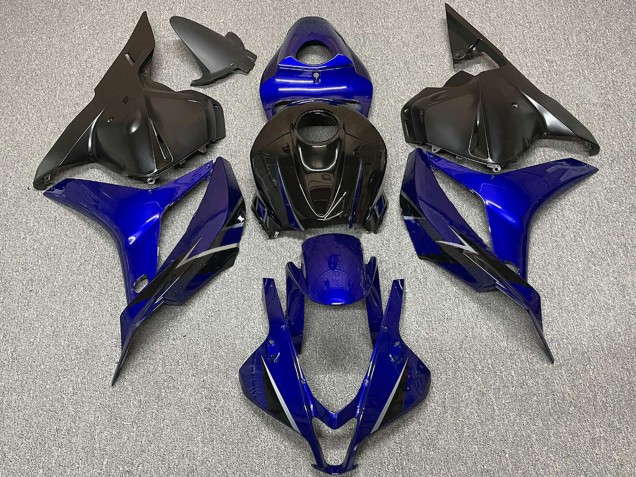 2009-2012 Honda CBR600RR Motorcycle Fairings - Blue Glossy Black OEM Style Canada for Sale