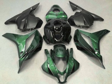 2009-2012 Honda CBR600RR Motorcycle Fairing - Green Glossy Black OEM Style Canada for Sale