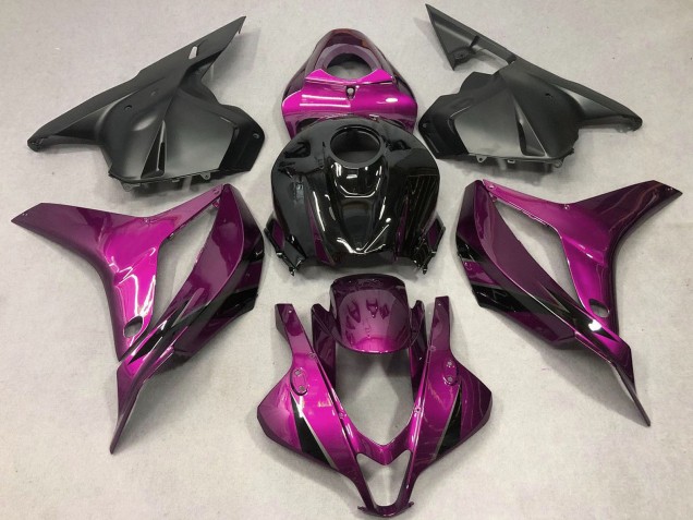 2009-2012 Honda CBR600RR Motorcycle Fairings - Pink Glossy Black OEM Style Canada for Sale
