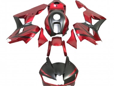 2013-2023 Honda CBR600RR Motorcycle Fairings - Deep Red Matte Black Canada for Sale