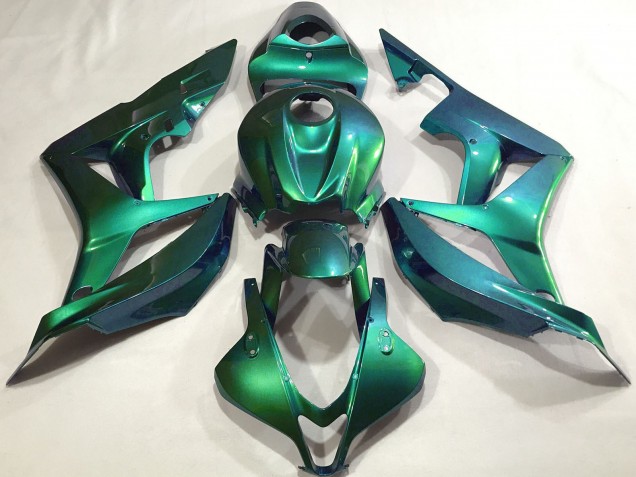 2007-2008 Honda CBR600RR Motorcycle Fairings - Emerald Green Plain Canada for Sale