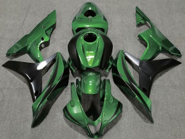 2007-2008 Honda CBR600RR Motorcycle Fairings - Green Glossy Black OEM Style Canada for Sale